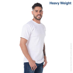 Custom Men's Heavy Weight Crew Neck Short Sleeve T Shirt