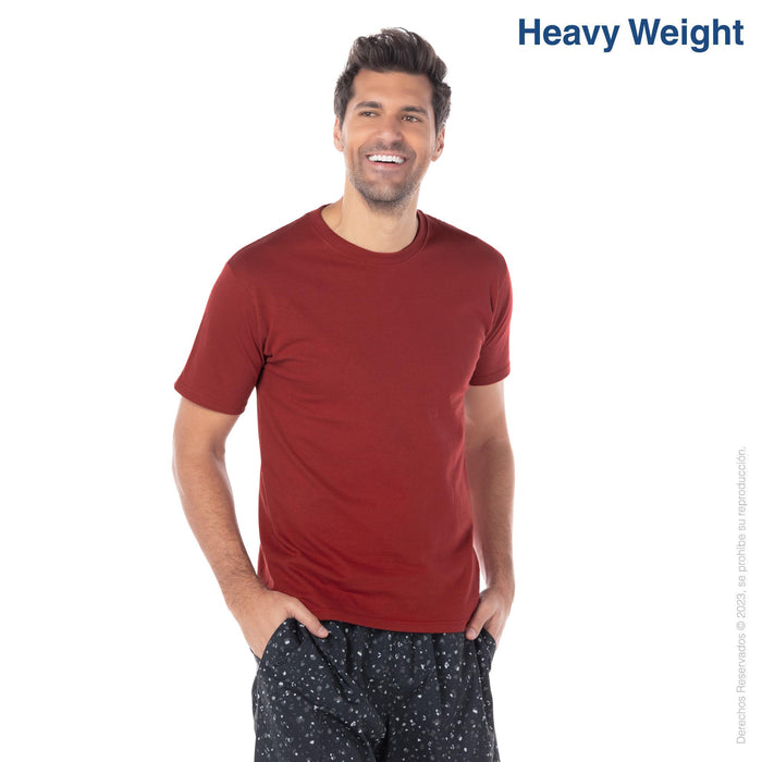 Men's Heavy Weight Crew Neck Short Sleeve T Shirt