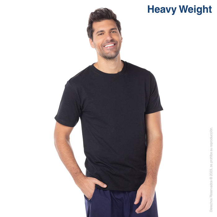 Custom Men's Heavy Weight Crew Neck Short Sleeve T Shirt