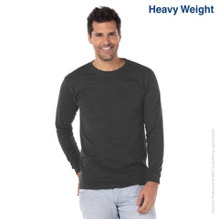 Custom Men’s Heavy Weight Crew Neck Long Sleeve T Shirt