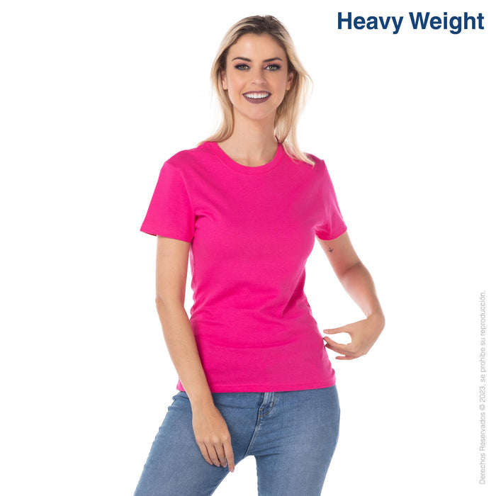 Women’s Heavy Weight Crew Neck Short Sleeve Silhouette T-Shirt