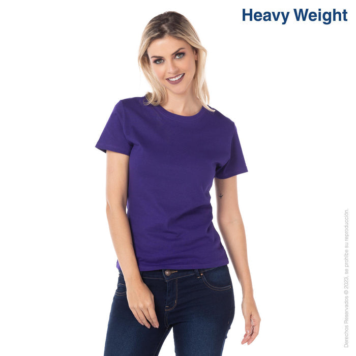 Women’s Heavy Weight Crew Neck Short Sleeve Silhouette T-Shirt