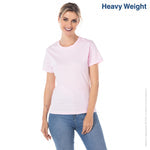 Custom Women’s Heavy Weight Crew Neck Short Sleeve Silhouette T-Shirt