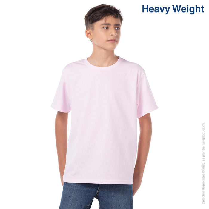 Custom Youth’s Heavy Weight Crew Neck Short Sleeve T-Shirt