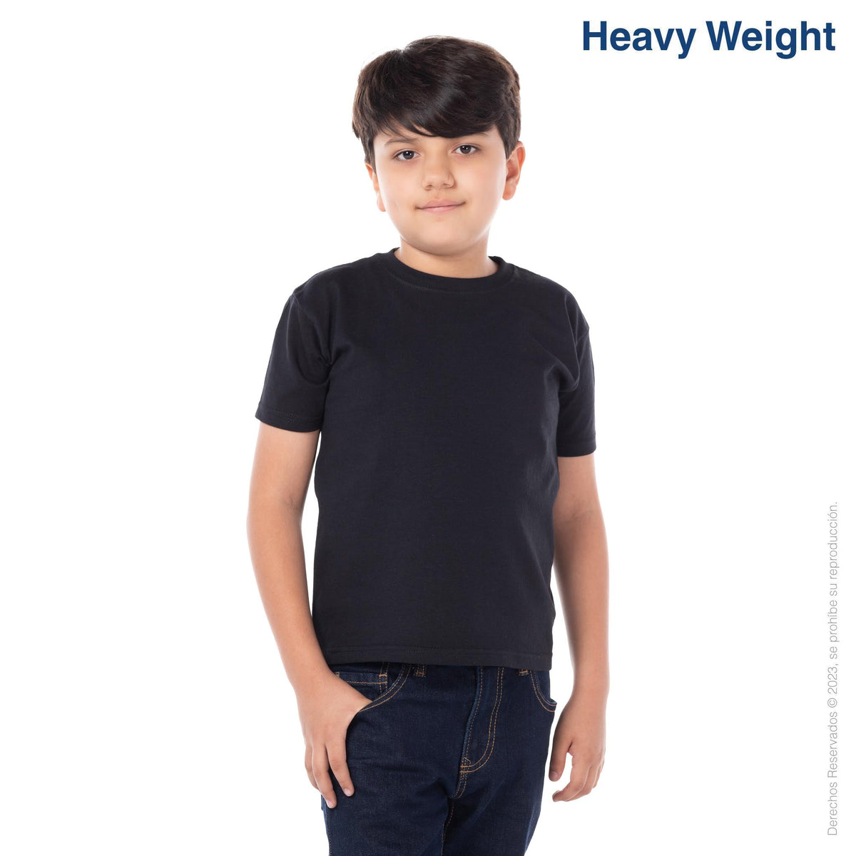 Custom Kid’s Unisex Heavy Weight Crew Neck Short Sleeve T-Shirt