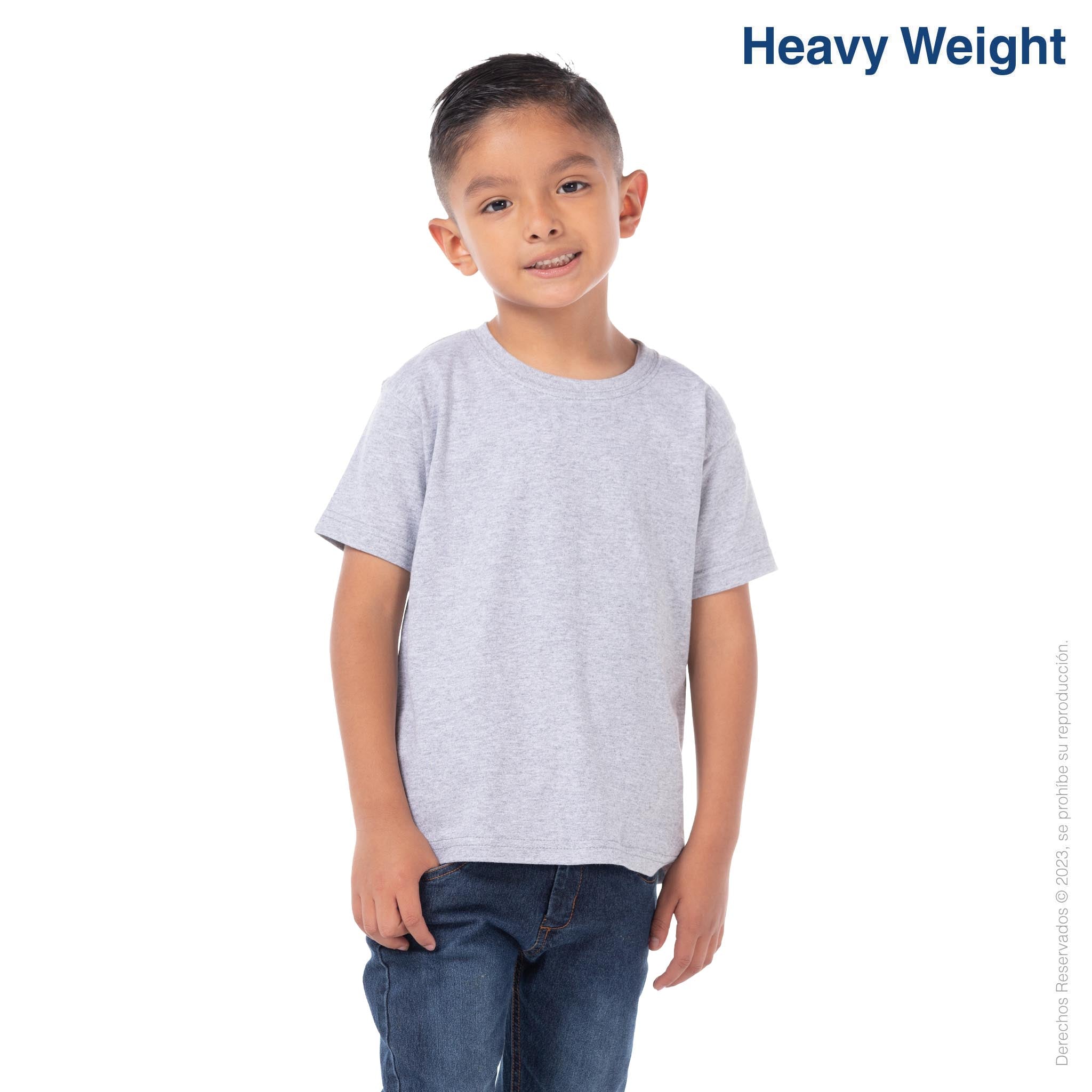 Kid’s Unisex Heavy Weight Crew Neck Short Sleeve T-Shirt